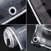 SDLLG Transparent PVC Tarp 0.35 mm, Waterproof, with Zipper & Eyelets view 3