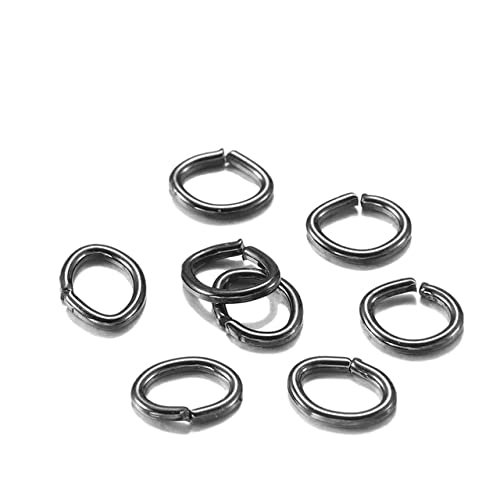 XINGMA 300-Piece 7 x 5 mm Oval Open Metal Jump Rings for DIY Jewelry Making