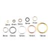 XINGMA 200-Piece Iron Jump Rings, 3/4/5/6/7/8/10/12 mm, DIY Jewelry Findings view 2