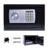 8.5L Black Digital Safe Box, 31 x 20 x 20 cm, with Keypad and 2 Keys view 1