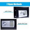 8.5L Black Digital Safe Box, 31 x 20 x 20 cm, with Keypad and 2 Keys view 3
