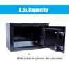 8.5L Black Digital Safe Box, 31 x 20 x 20 cm, with Keypad and 2 Keys view 4