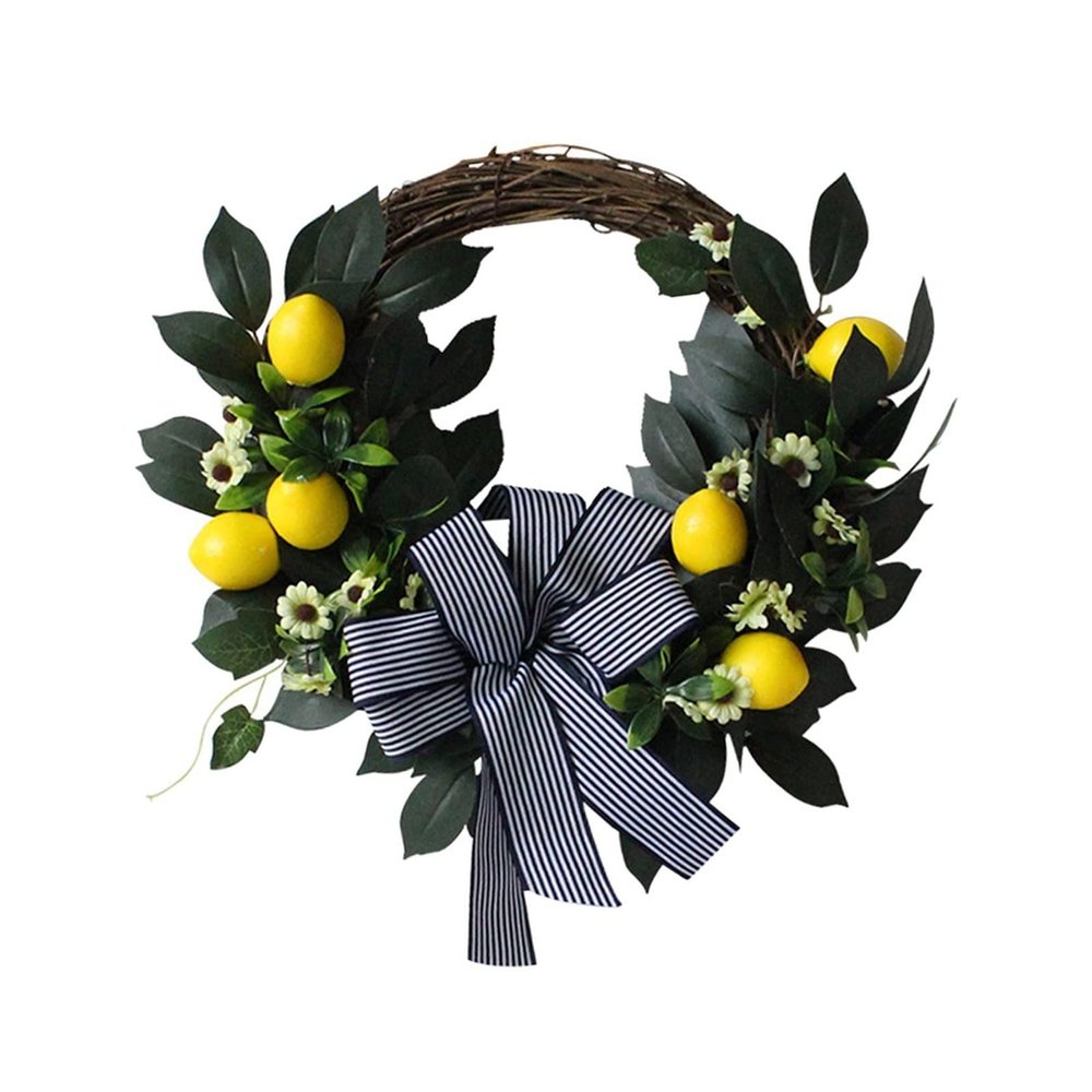 TOORU TRUSTTWO Wall-Hanging Lemon Spring Wreath Flower Garland
