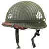 REHOOF Tactical Steel Helmet, WWII US Army M1 Green Helmet Replica with Adjustable Net and Canvas Chin Strap view 2