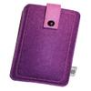 Davii Felt Phone Pouch for Oppo A74/A91/A94, Phone Only, Protective Sleeve with Tab & Snap Button, All-Around Protection - XL view 1