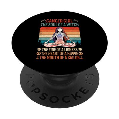 Cancer Girl Traits Horoscope PopSockets with Interchangeable PopGrip