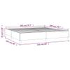 vidaXL Upholstered Bed Frame with Slatted Base, Black Velvet, 200 x 200 cm view 3