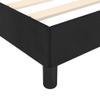 vidaXL Upholstered Bed Frame with Slatted Base, Black Velvet, 200 x 200 cm view 4