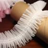 HZLXF1 1 m 2.5 cm Wide Guipure Strap Sky Blue Lace Trim Lace Fabric Collar Tulle Ribbon for Dress Sewing (Color: Rose Red) view 4