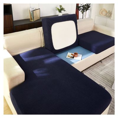 Stretch Velvet Sofa Seat Cushion Cover, 1 Seat, 65–95 cm