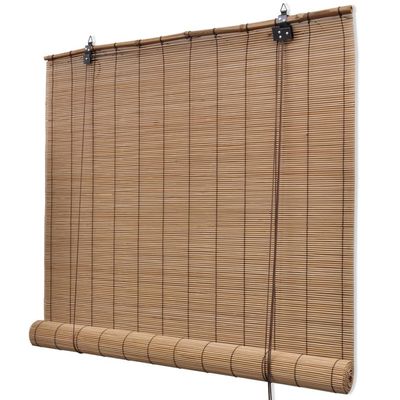 Yongdu Brown Bamboo Roller Blind, 120 x 160 cm