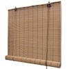 Yongdu Brown Bamboo Roller Blind, 120 x 160 cm view 1
