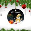 Welcome Winter Snowman Personalized Christmas Ornament view 2