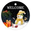 Welcome Winter Snowman Personalized Christmas Ornament view 3