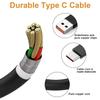 Toxaoii USB-C Charging Cable Compatible with Sony Headphones, 100 cm, Black view 3