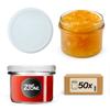 KADAX Set of 50 Jam Jars, 235 ml, TO82, White, Canning and Storage Mason Jars with Screw-Top Lids for Honey and Preserves view 1
