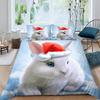 VASENA 3-Piece Rabbit Cartoon Microfiber Bedding Set, 220 x 240 cm view 1
