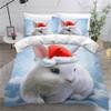 VASENA 3-Piece Rabbit Cartoon Microfiber Bedding Set, 220 x 240 cm view 2
