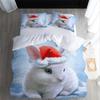 VASENA 3-Piece Rabbit Cartoon Microfiber Bedding Set, 220 x 240 cm view 3