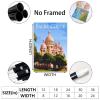 VTGCLT France Paris Vintage Travel Poster, Sacré-Cœur Basilica, Castle, Tree, Blue Sky and Bird Canvas Wall Art, 20 x 30 cm view 2