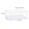 Sourcing Map Clear Acrylic Display Case, Dustproof, 41 x 36 x 16 cm view 2