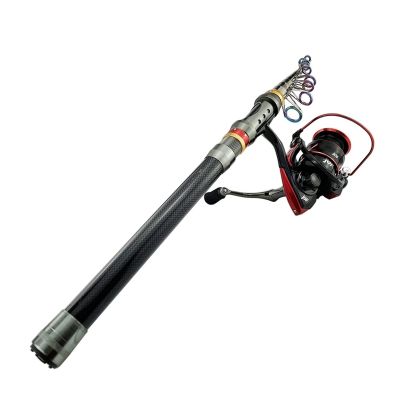 ARZARF Fishing Reel Kit 1.8–3.6 m Telescopic Fishing Rod and Spinning Reel Set (Color: A, Size: 2.4M+DK3000)