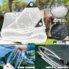 6 x 3.8 m Transparent Waterproof PVC Tarp, 450 g/m² view 4