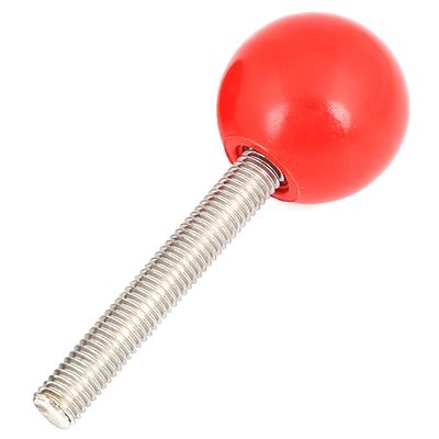 2-Pack Red 304 Stainless Steel Ball-Head Screws, M6 x 12 mm