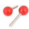 2-Pack Red 304 Stainless Steel Ball-Head Screws, M6 x 12 mm view 3