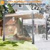 Transparent Weatherproof PVC Tarp with Grommets, 2.2 x 9 m, 450 g/m² view 3