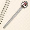 Metal Bookmark for Men and Women, Book Lovers, Cute Cat, Flower Princess view 3