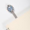 Metal Bookmark with Butterfly Pattern, Blue, Purple and Pink view 2