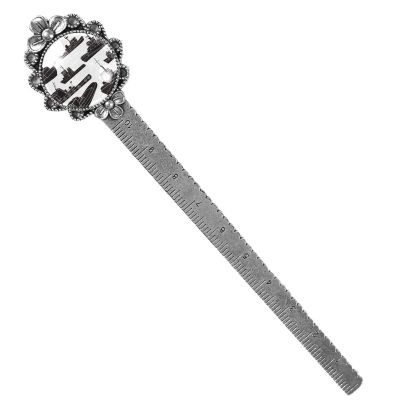 Black and White Tugboat Clipart Bookmark, Metal Bookmark for Men and Women, Book Lovers