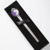 Natural Metal Bookmark for Men and Women, Book Lovers, Lavender Purple view 4