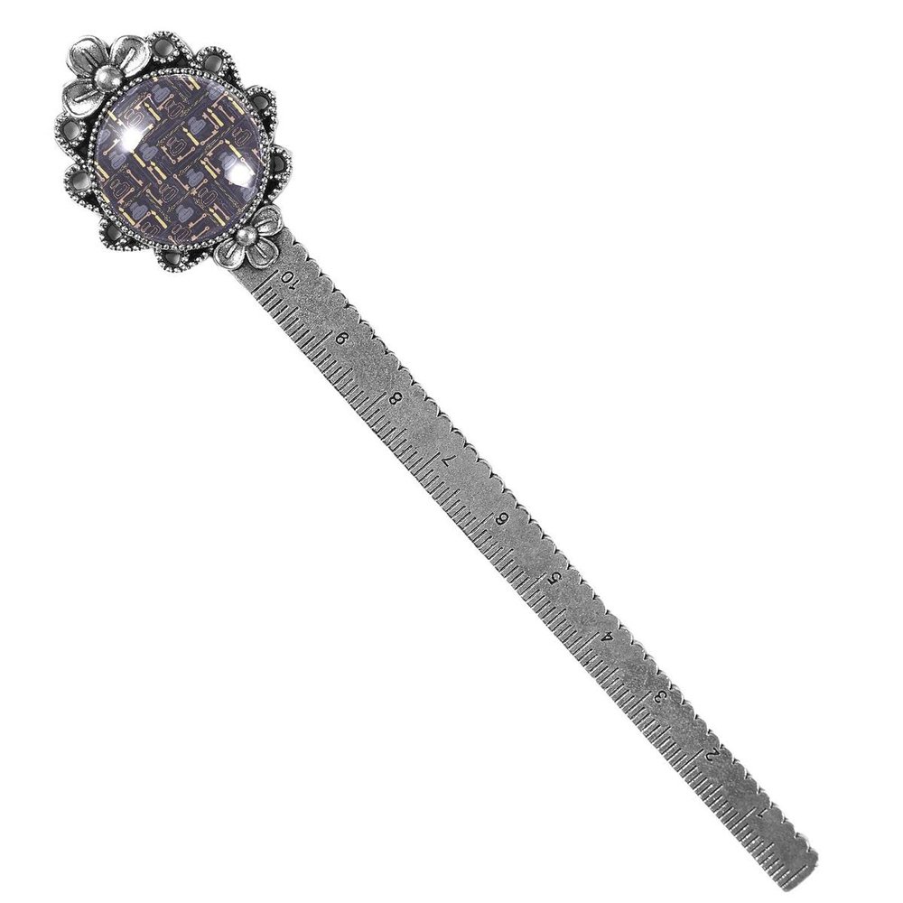 Metal Bookmark for Men and Women, Book Lovers, Ink and Pen