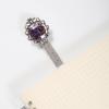 Vintage Metal Bookmark with Floral Engraving for Book Lovers view 2
