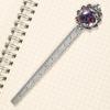 Vintage Metal Bookmark with Floral Engraving for Book Lovers view 3