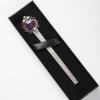 Vintage Metal Bookmark with Floral Engraving for Book Lovers view 4