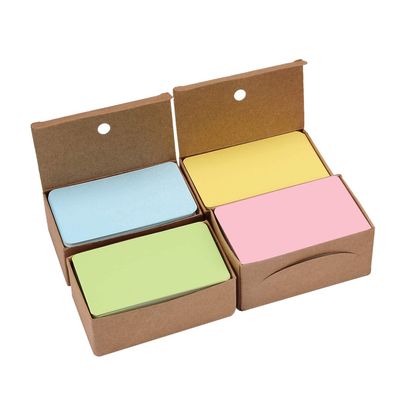 PLATEYTR 400 Blank Kraft Paper Cards, 4 Colors