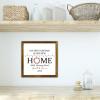 Framed Wooden Sign “Our First Christmas in Our New Home,” 2022 Wreath, Personalized, 30.5 x 30.5 cm view 4