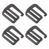 sourcing map 4-Pack Metal G-Hook Slider Buckles, 1.5"/38 mm, Matte Black view 1