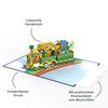 papercrush Pop-Up Train Card with Animals, 3D Birthday Card for a Child view 2