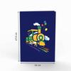 papercrush Pop-Up Train Card with Animals, 3D Birthday Card for a Child view 4