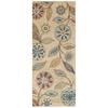 Maples Rugs Reggie Runner, Floral Pattern, Washable, Non-Slip, Beige, 60 x 150 cm view 1