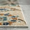 Maples Rugs Reggie Runner, Floral Pattern, Washable, Non-Slip, Beige, 60 x 150 cm view 4