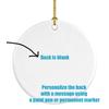 Black Pug Style 1 Christmas Ceramic Ornament view 3