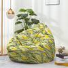 Treer Bean Bag Chair Cover Without Filling, Lemon Pattern, for Adults and Children, 90 x 110 cm, White Daisy view 1