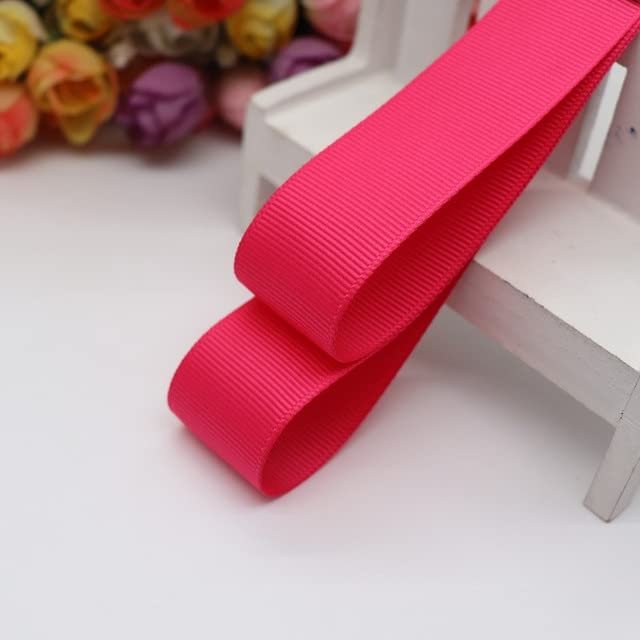 Tongri Solid Grosgrain Ribbon, 1-1/2 in / 38 mm / 25 mm, 10 Yards, for Hair Bows, Gift Wrapping and DIY Christmas Decor