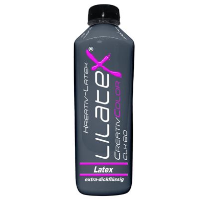 Lilatex 1 Liter Colored Extra-Thick Liquid Latex, Natural Latex (Anthracite)