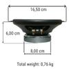 CIARE CW170Z 6.5-inch Woofer Kit, 60 W RMS, 120 W Max, 4 Ohm, 5 Stickers view 4